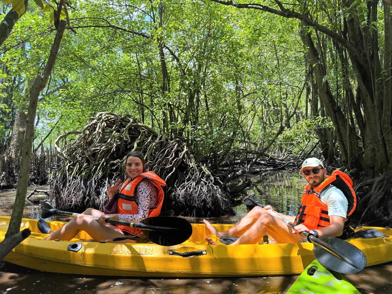 Mangrove tunnels and calm lagoon channel
